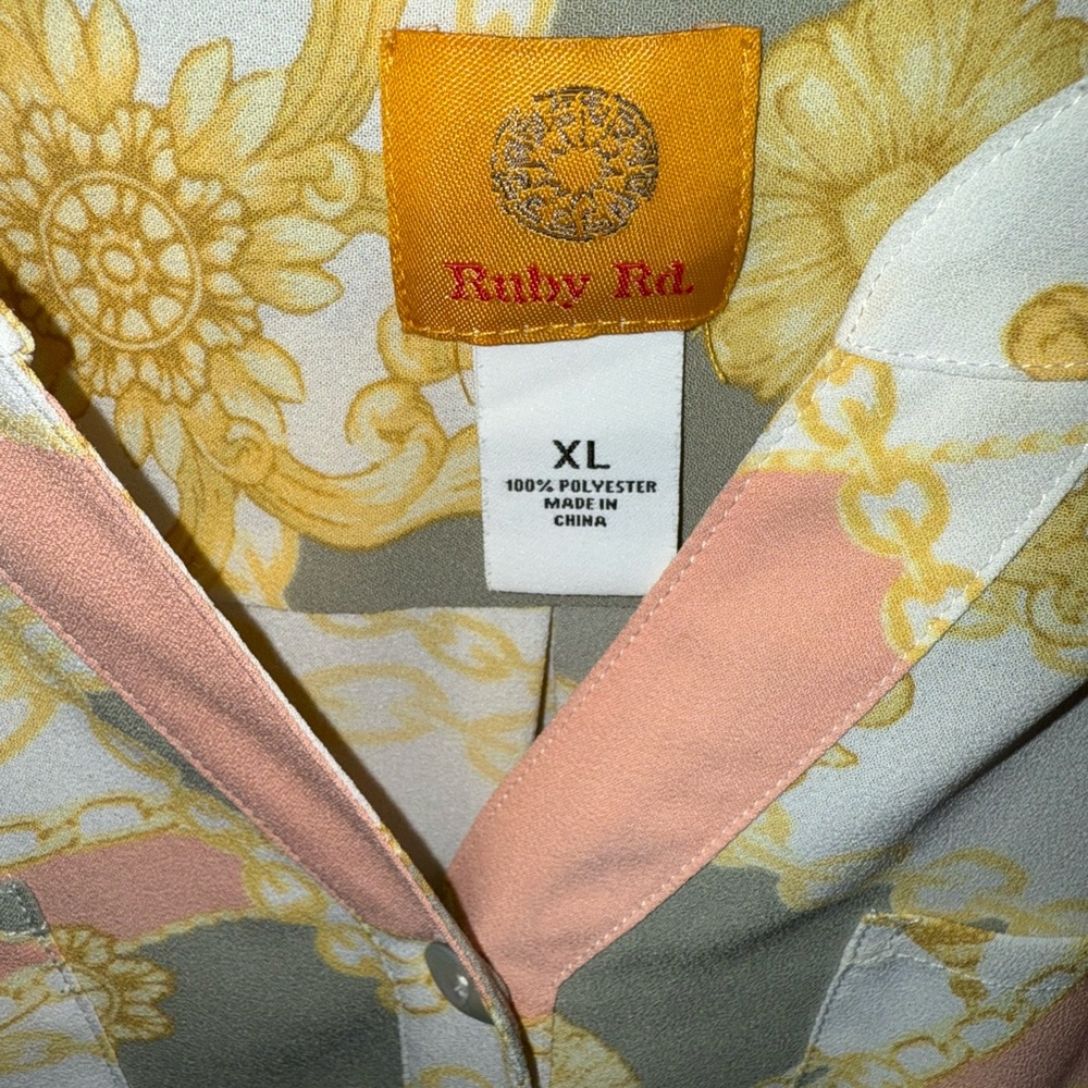Ruby Rd. Women's Multicolor Blouse - Picture 2 of 2